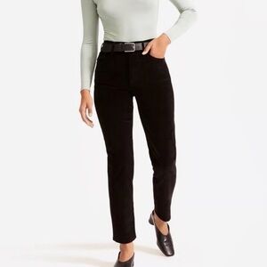 Everlane Black Baby Cord Cheeky Jean